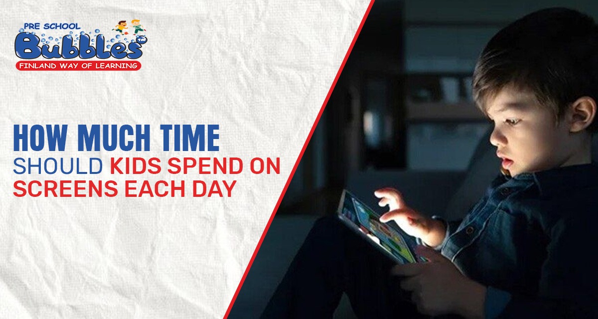 Recommended screen time for children
